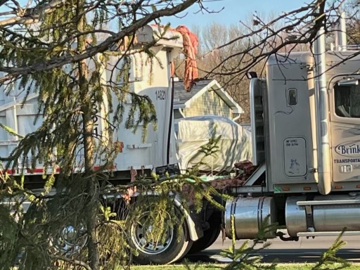 Trucks spilling animal waste 
